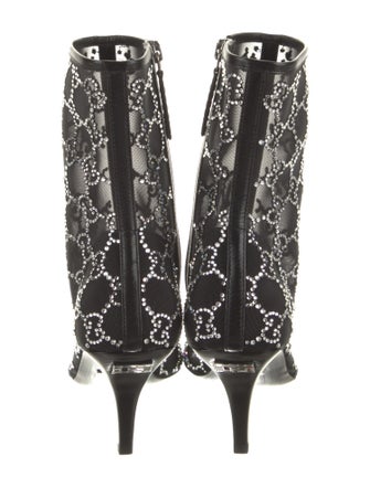 Gucci Double G Logo Mesh Boots
