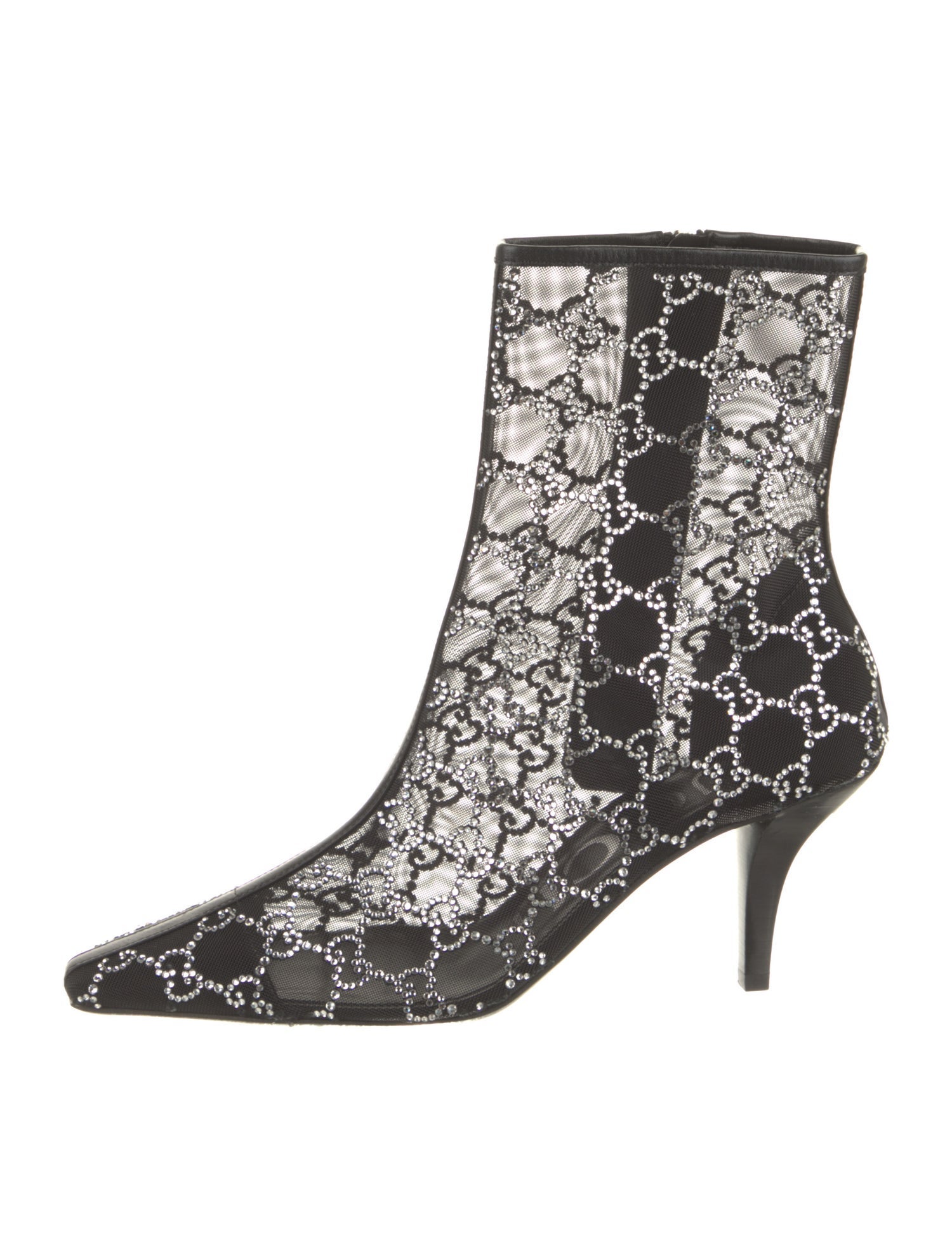 Gucci Double G Logo Mesh Boots