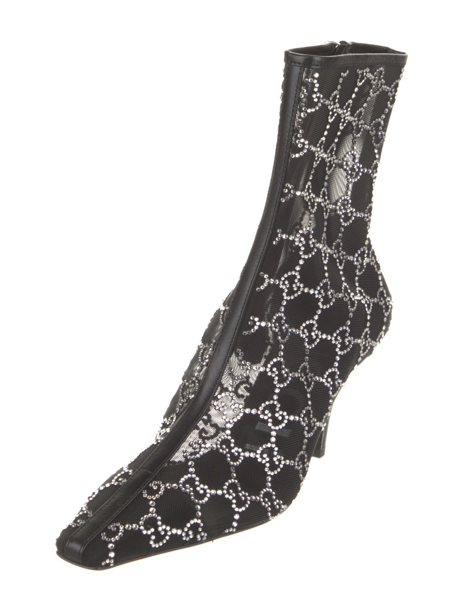 Gucci Double G Logo Mesh Boots