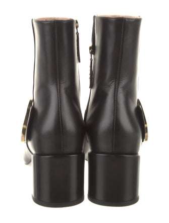 Gucci Interlocking G Logo Leather Boots
