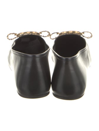 Gucci Leather Animal Print Flats