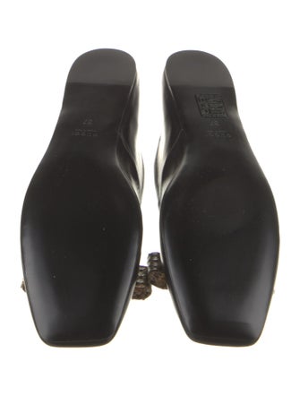 Gucci Leather Animal Print Flats
