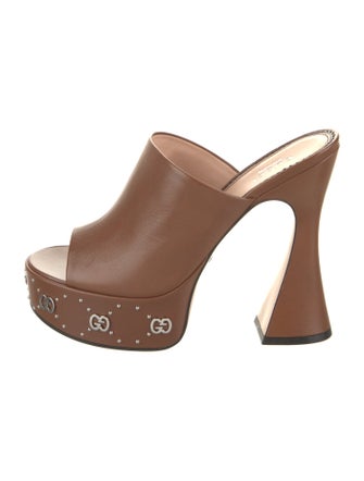 Gucci Leather Slides