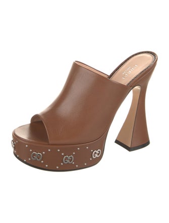 Gucci Leather Slides