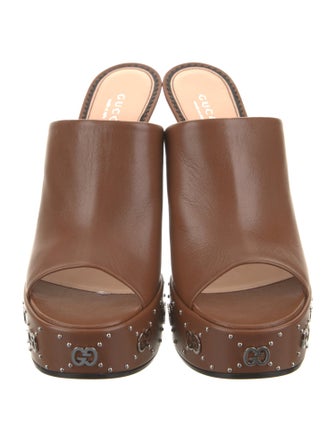 Gucci Leather Slides