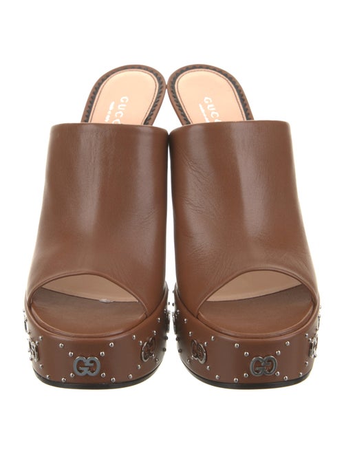 Gucci Leather Slides