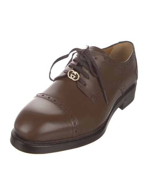 Gucci Interlocking G Logo Leather Brogues