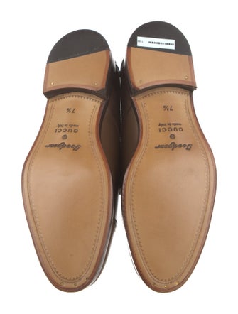 Gucci Interlocking G Logo Leather Brogues