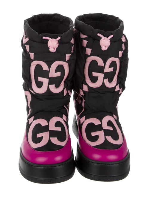 Gucci Printed Lace-Up Boots