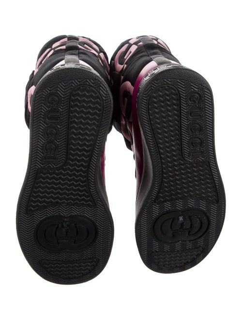 Gucci Printed Lace-Up Boots