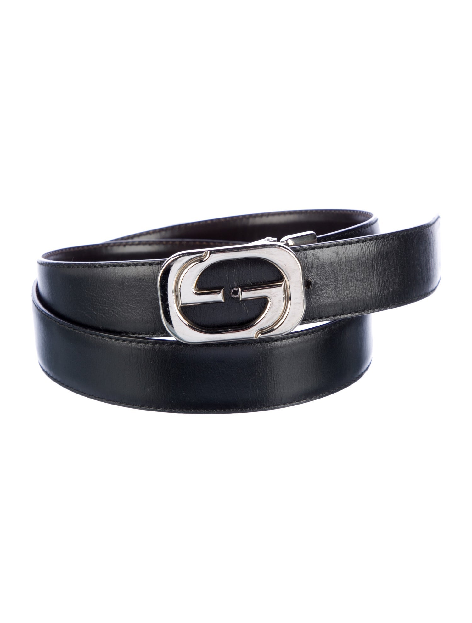 Gucci Interlocking G Logo Leather Belt