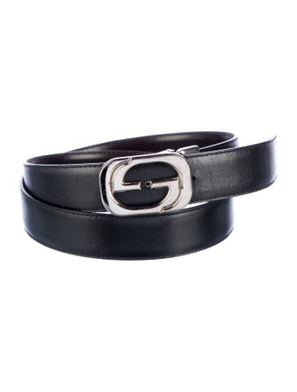 Gucci Interlocking G Logo Leather Belt