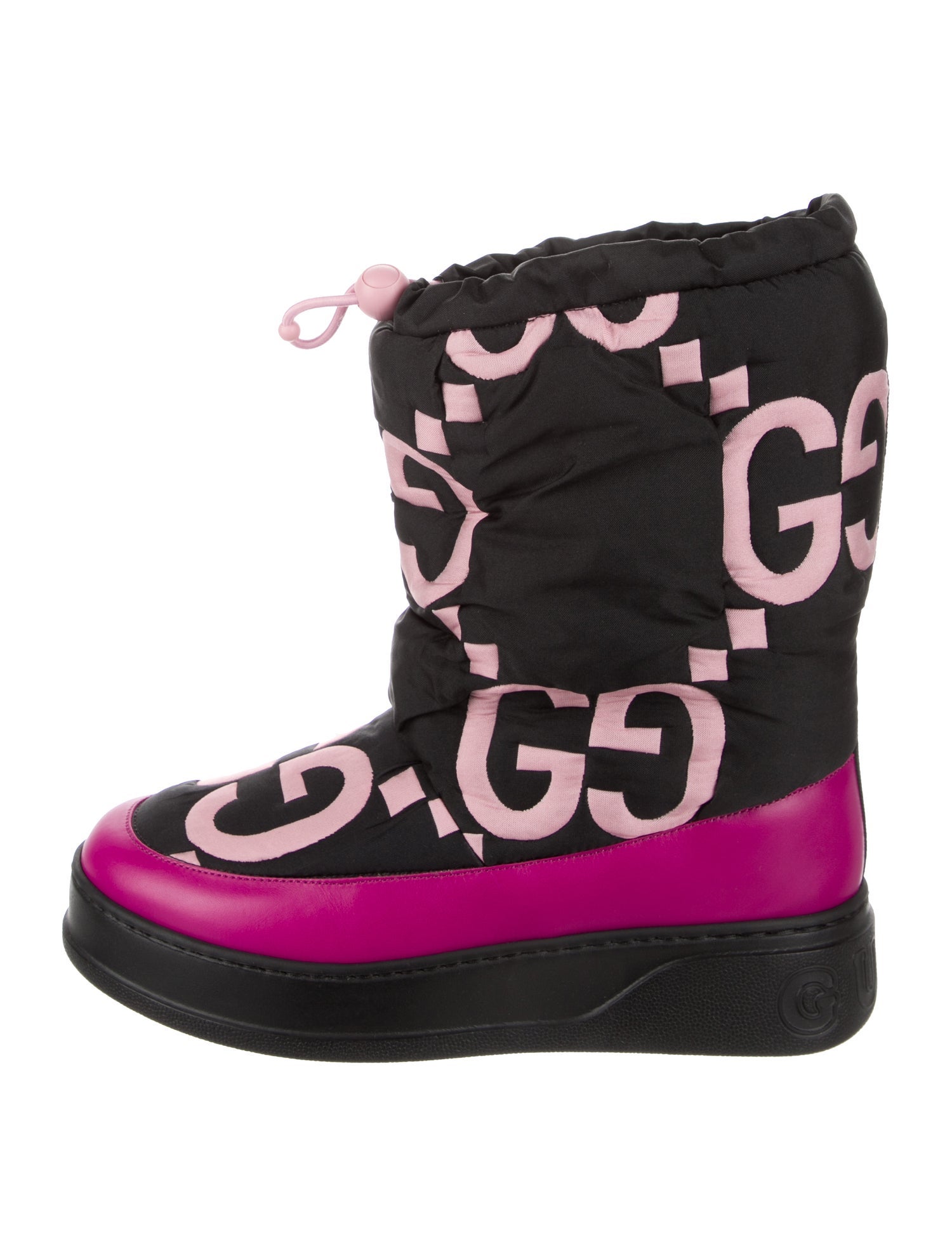 Gucci GG Logo Lace-Up Boots