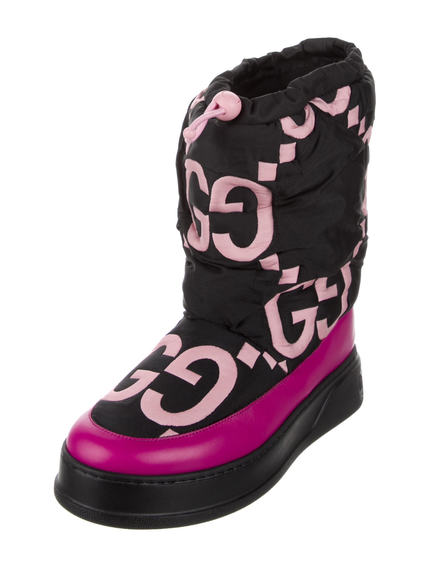 Gucci GG Logo Lace-Up Boots