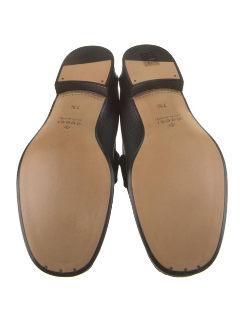 Gucci Web Accent Leather Dress Loafers