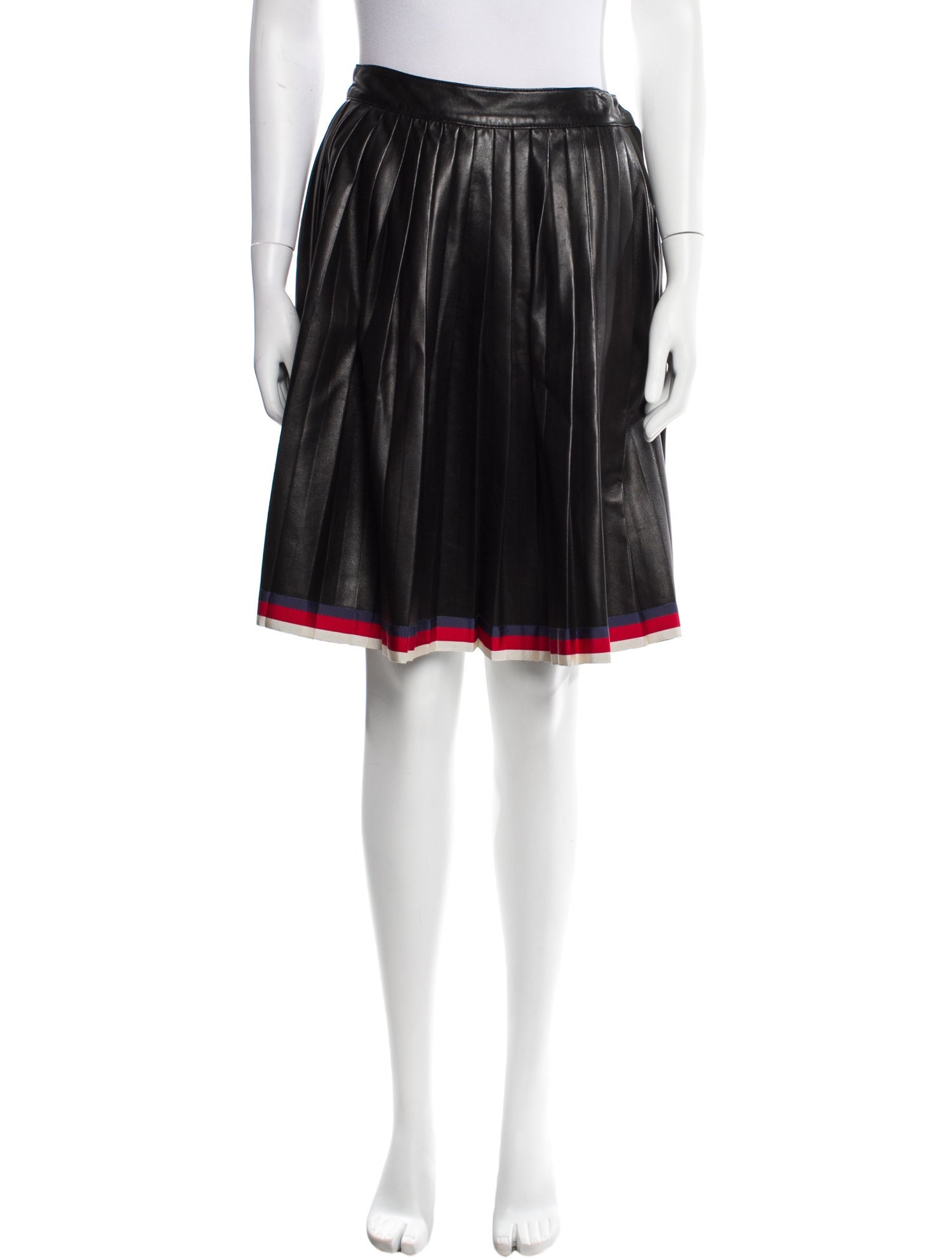 Gucci Leather Knee-Length Skirt