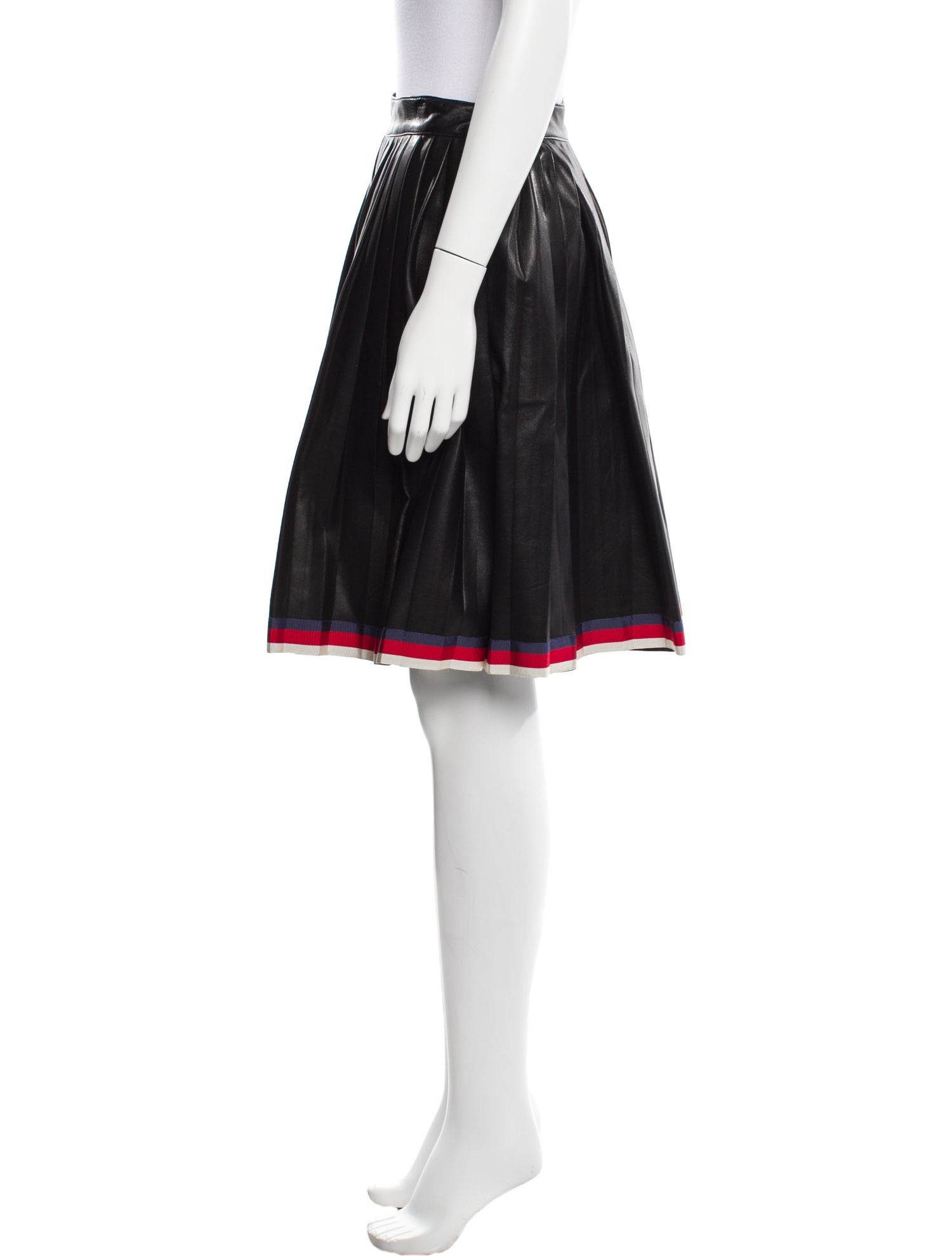 Gucci Leather Knee-Length Skirt