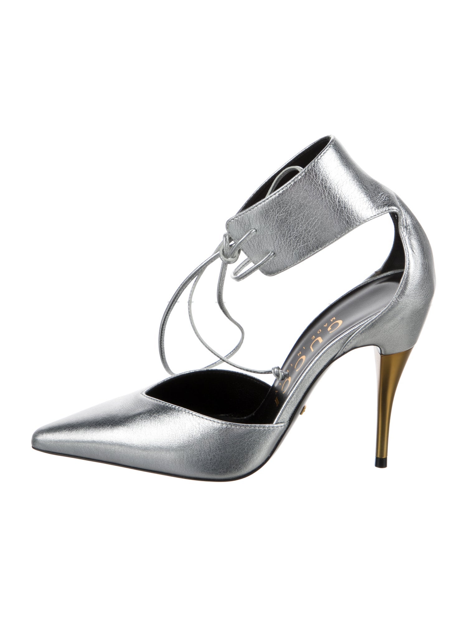 Gucci Leather T-Strap Pumps