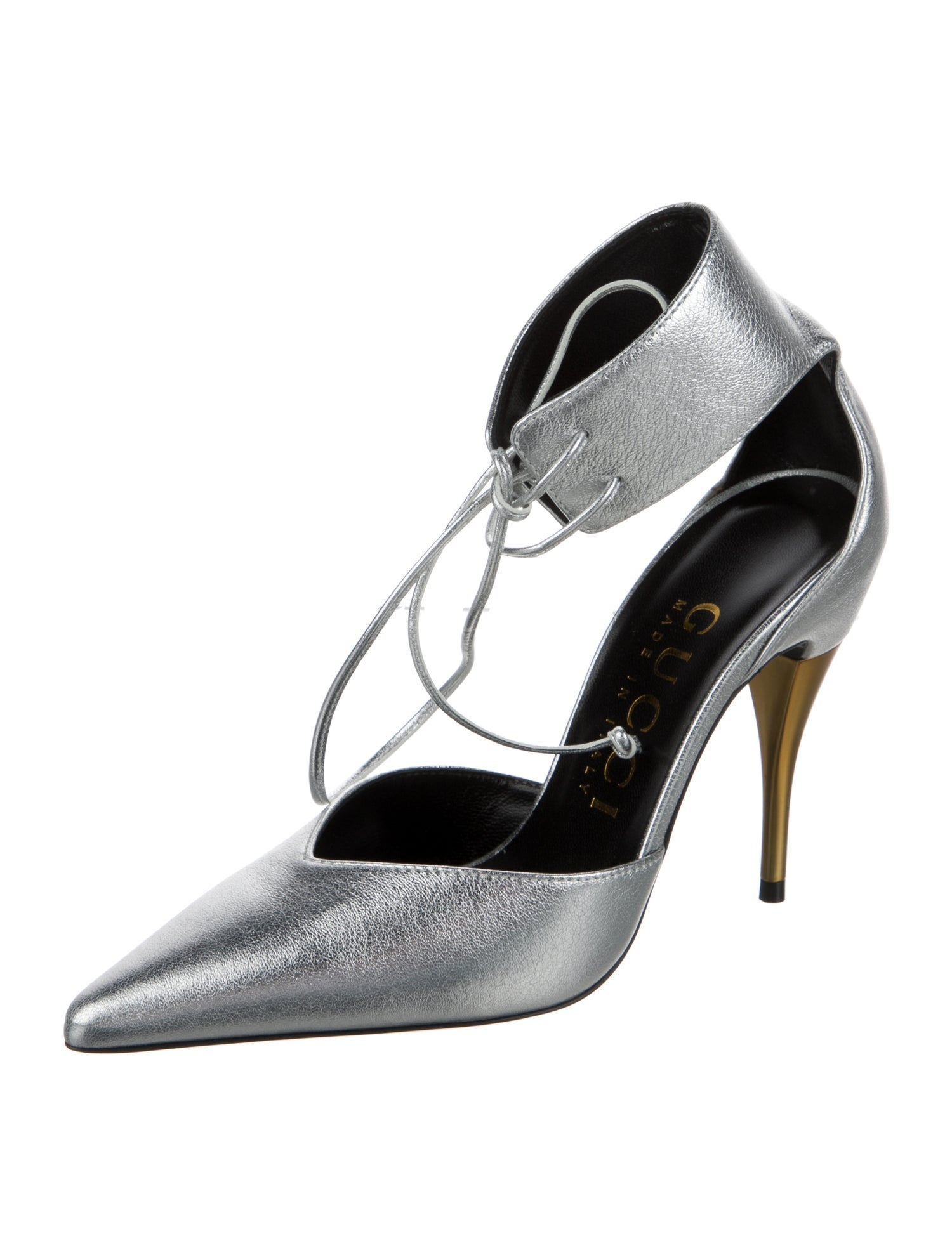 Gucci Leather T-Strap Pumps