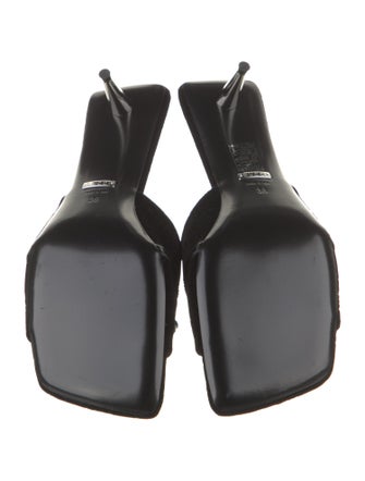 Gucci Velvet Bow Accents Slides