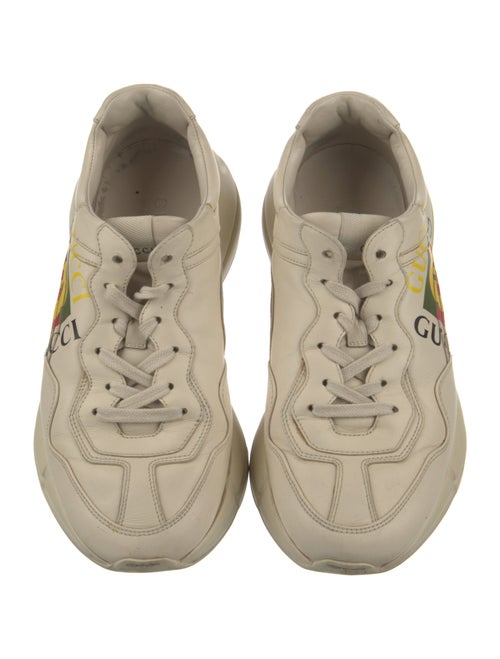 Gucci Web Accent Leather Sneakers