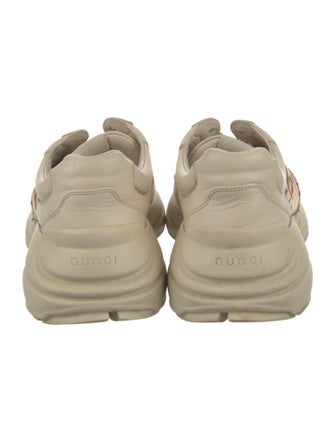 Gucci Web Accent Leather Sneakers