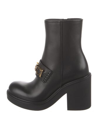 Gucci Leather Combat Boots