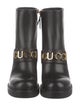 Gucci Leather Combat Boots