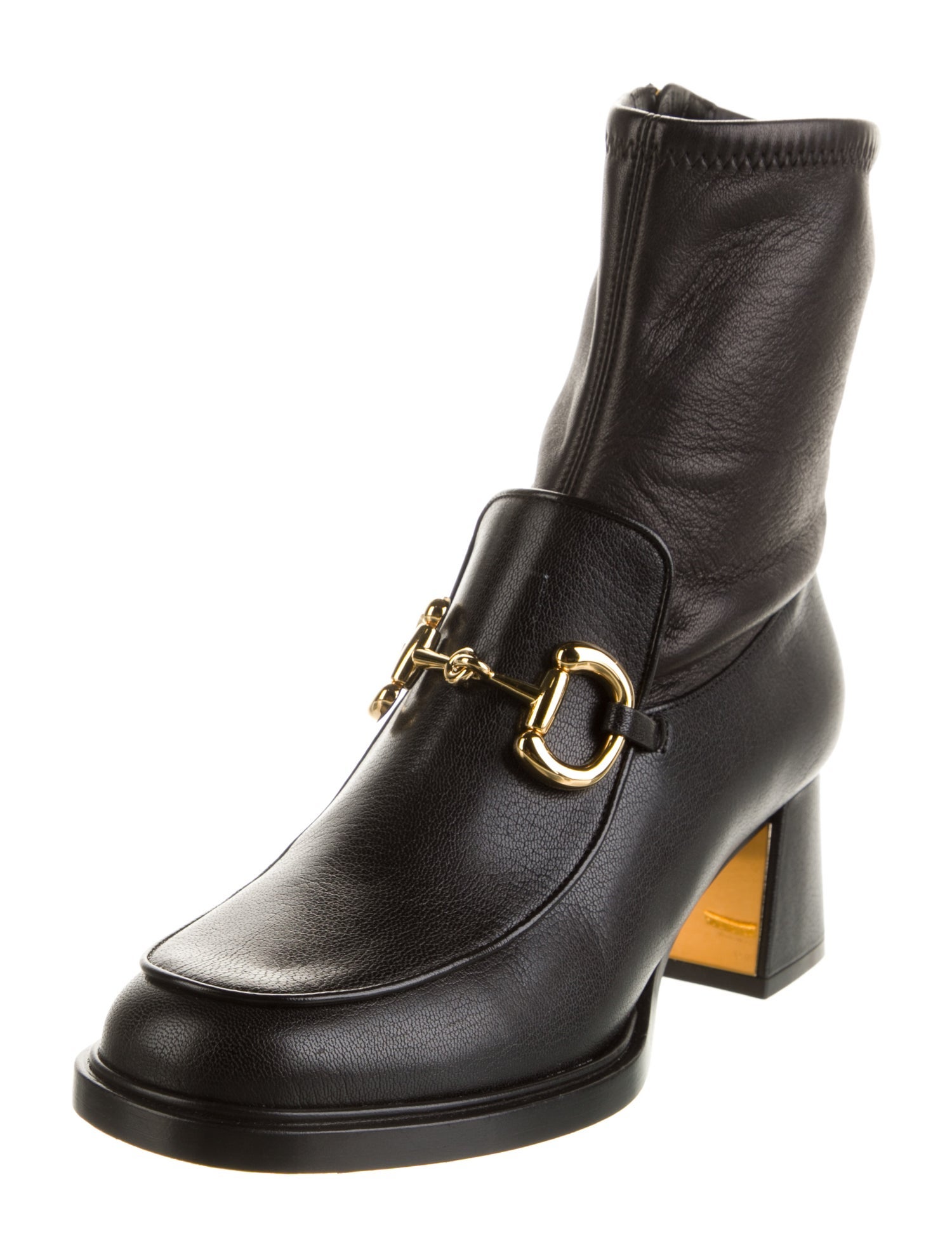 Gucci Leather Combat Boots