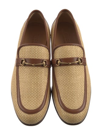 Gucci Straw Loafers