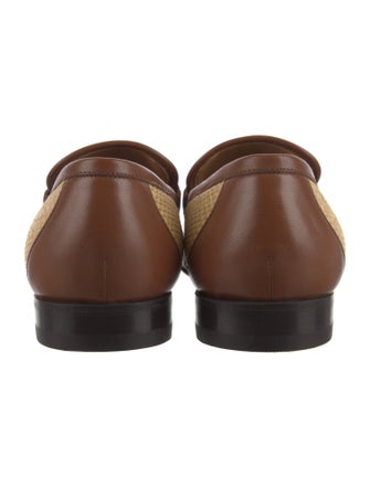 Gucci Straw Loafers