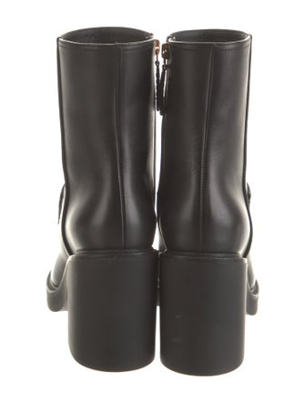 Gucci Leather Combat Boots