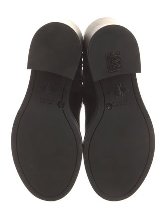 Gucci Leather Combat Boots