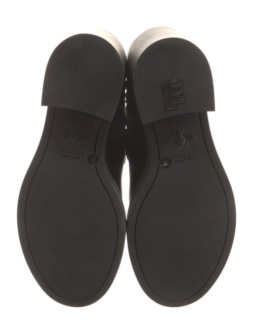 Gucci Leather Combat Boots