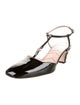 Gucci Double G Logo Patent Leather T-Strap Pumps