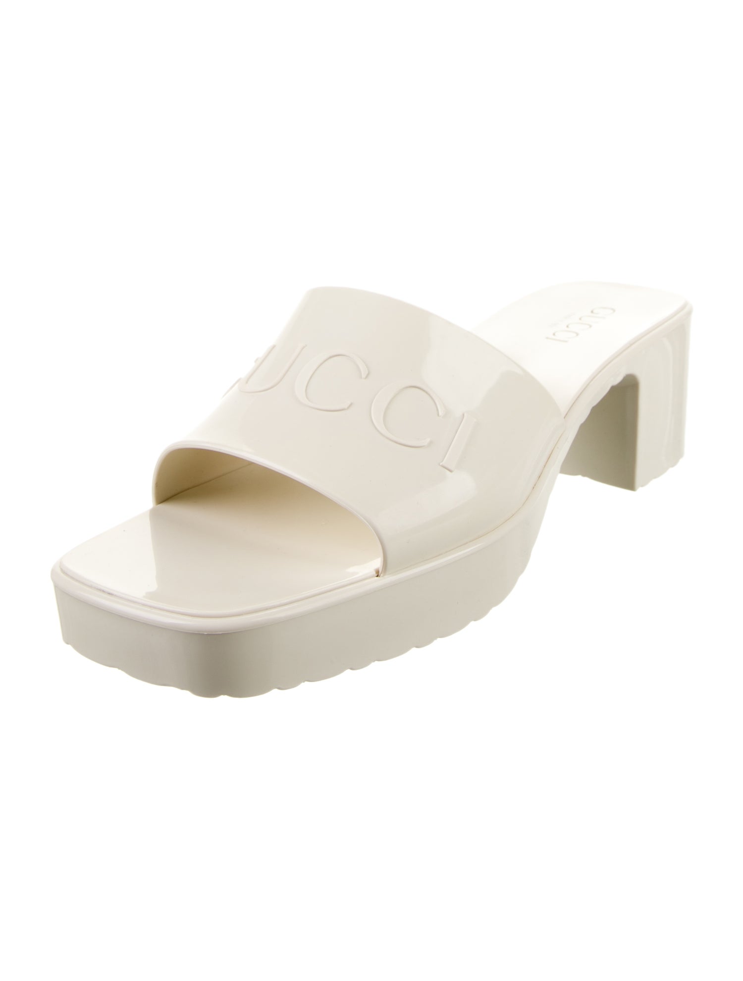 Gucci Leather Trim Embellishment Slides