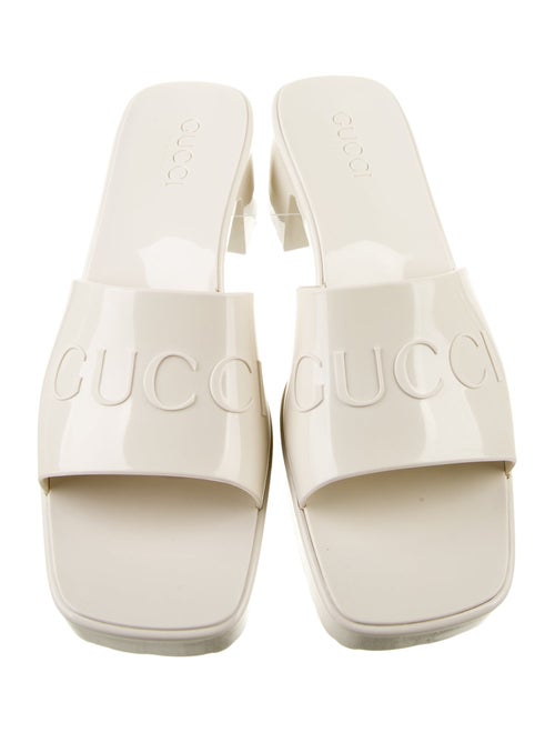 Gucci Leather Trim Embellishment Slides