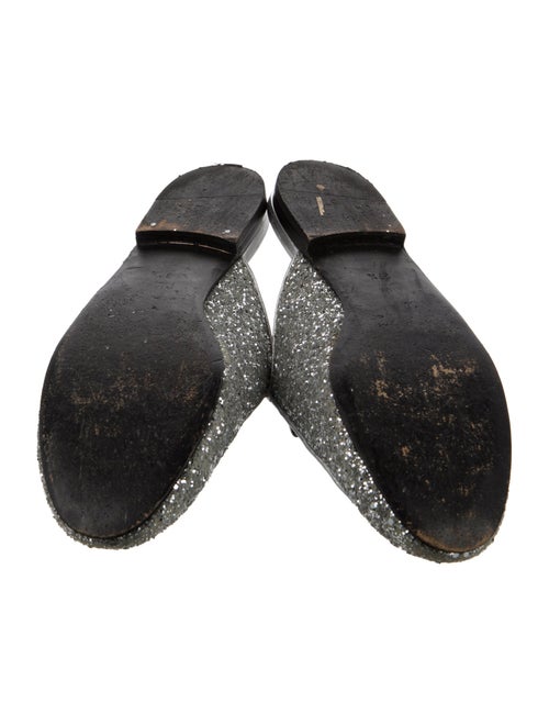 Gucci Horsebit Accent Glitter Mules
