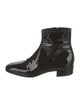 Gucci Interlocking G Logo Patent Leather Boots