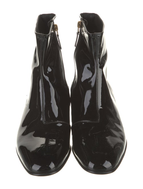 Gucci Interlocking G Logo Patent Leather Boots