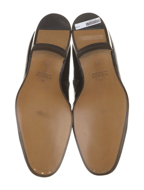 Gucci Interlocking G Logo Patent Leather Boots