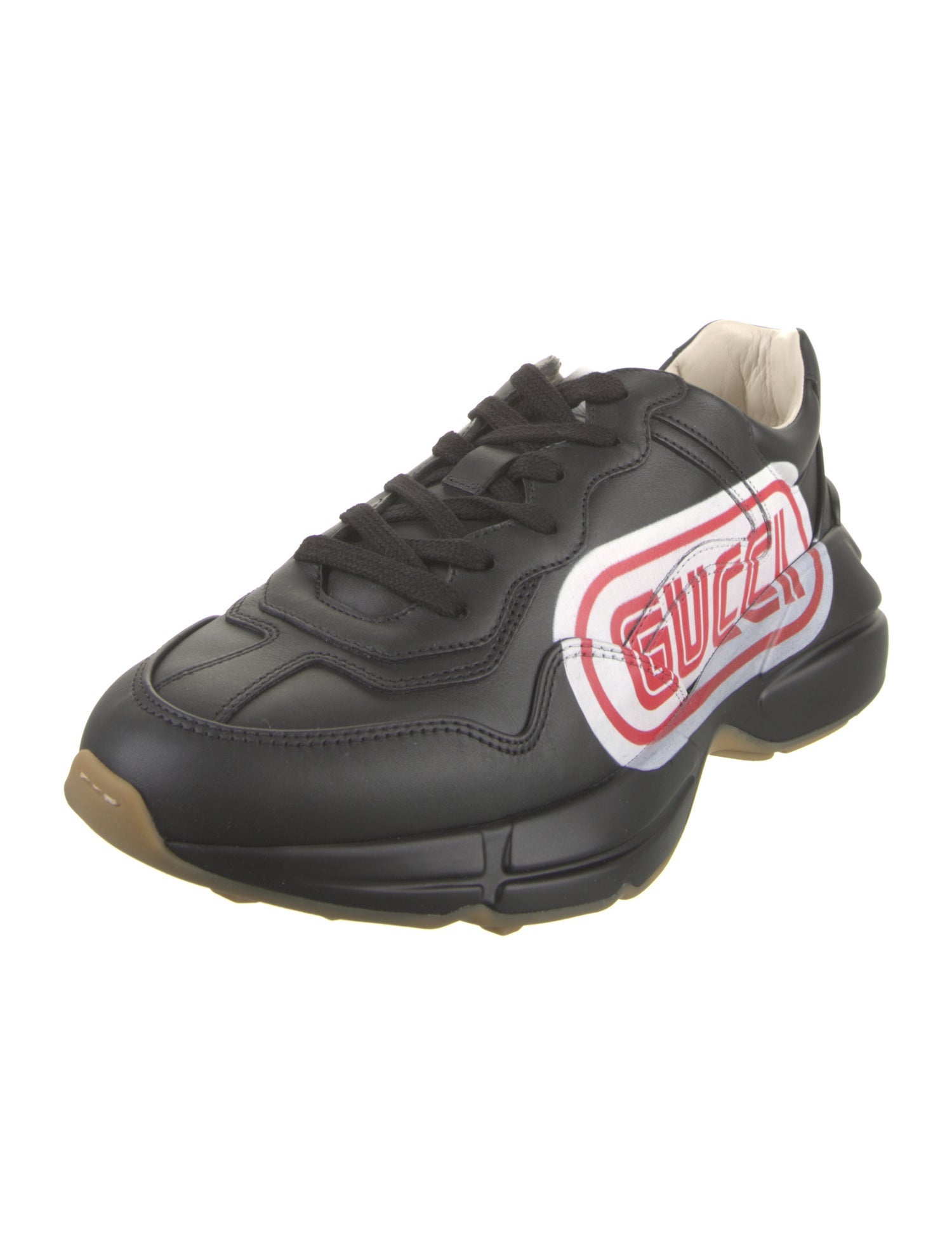 Gucci Leather Graphic Print Sneakers w/ Tags