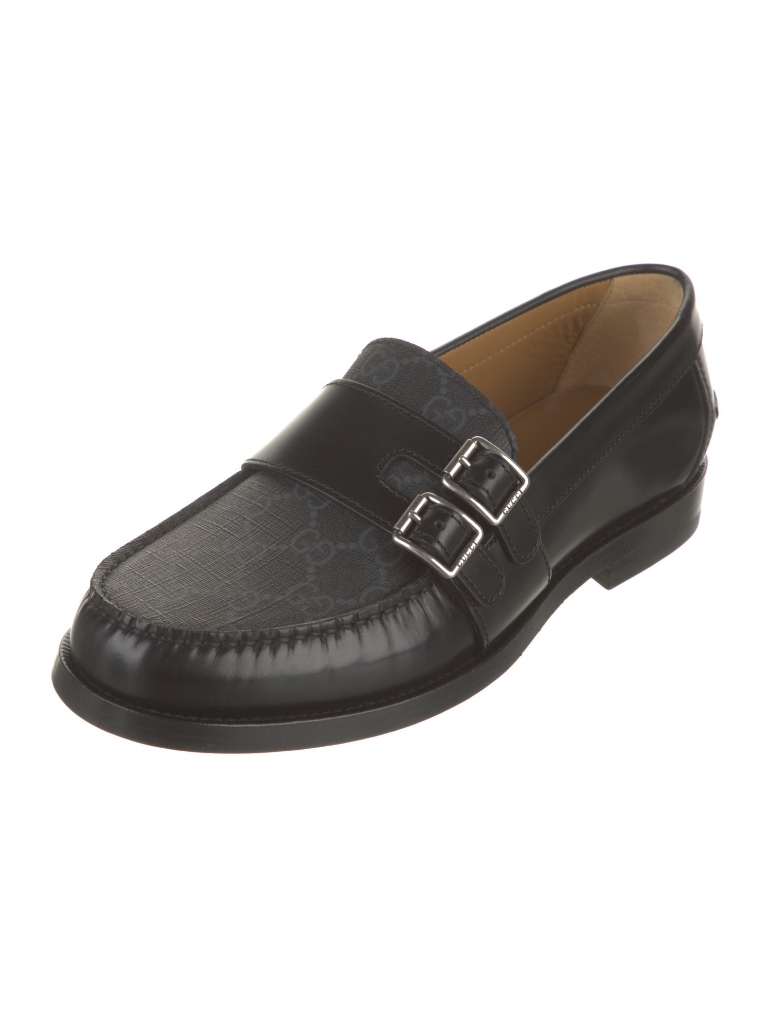 Gucci GG Supreme Monk Straps