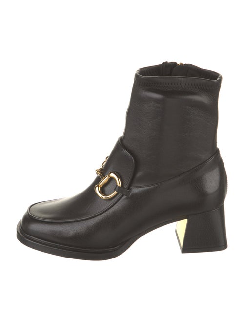 Gucci Horsebit Accent Leather Boots