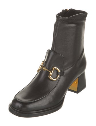 Gucci Horsebit Accent Leather Boots