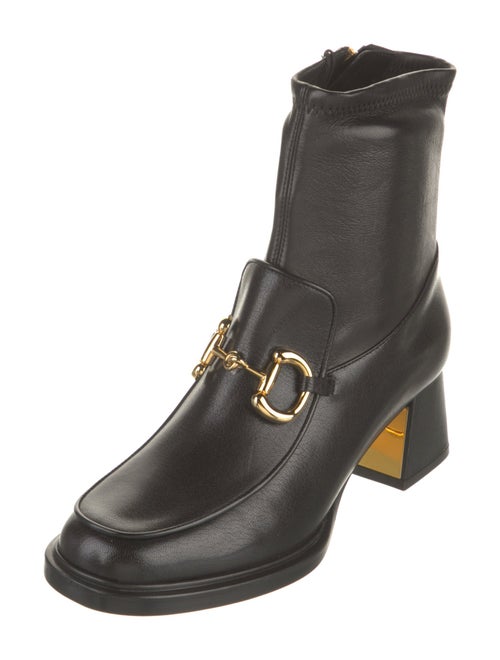 Gucci Horsebit Accent Leather Boots