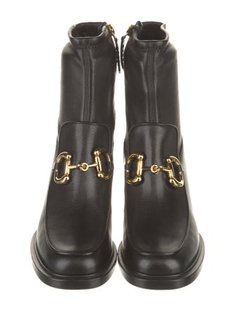 Gucci Horsebit Accent Leather Boots