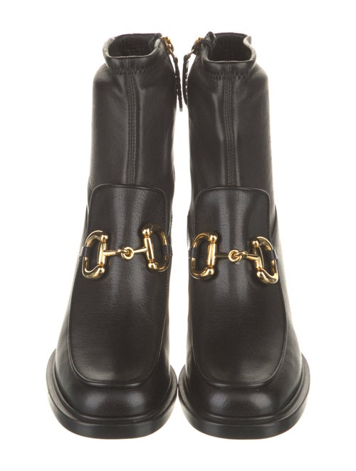 Gucci Horsebit Accent Leather Boots