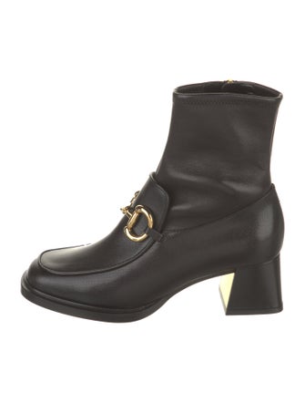 Gucci Horsebit Accent Leather Boots