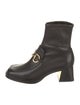 Gucci Horsebit Accent Leather Boots